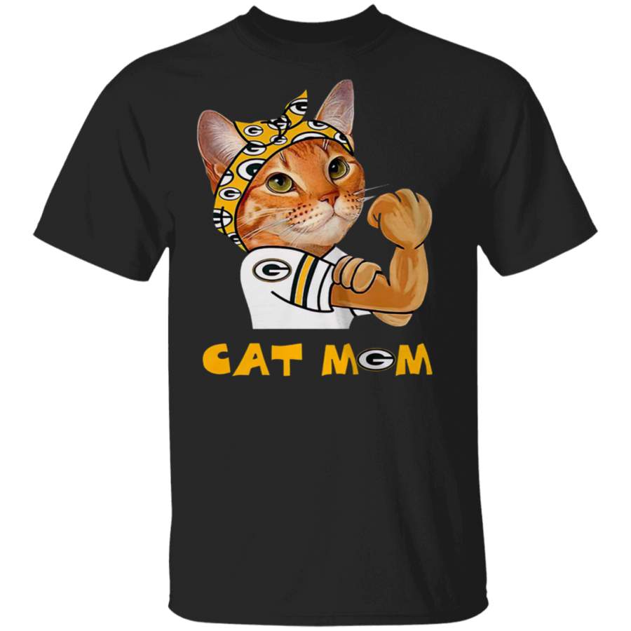 Strong Cat Mom Green Bay Packers Shirt LS Sweatshirt Hoodie Shirt