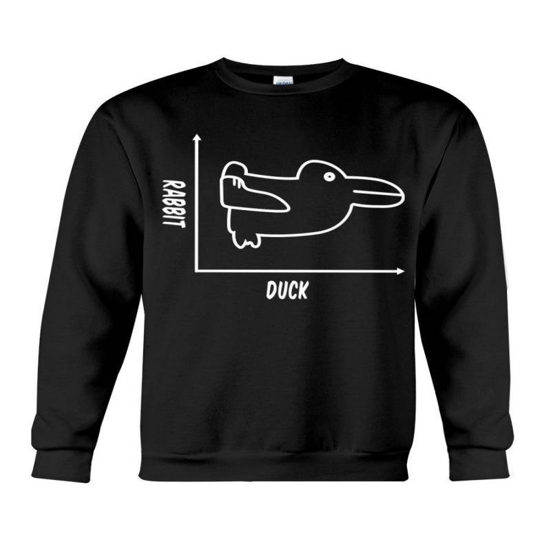 Math With Rabbit And Duck Symbol On Graph Sweatshirt