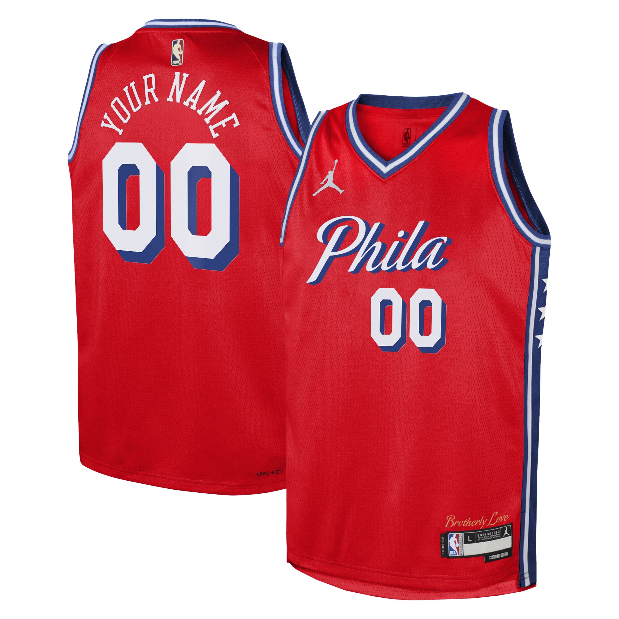 Philadelphia 76ers Jordan Statement Edition Swingman Jersey – Custom – Youth