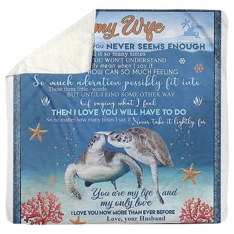 To My Wife You Are My Wife Custom Design Gifts For Wife Sherpa Blanket