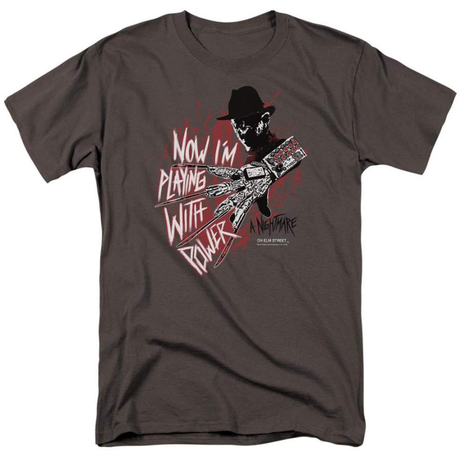 A Nightmare on Elm Street Playing With Power Men’s Regular Fit T-Shirt