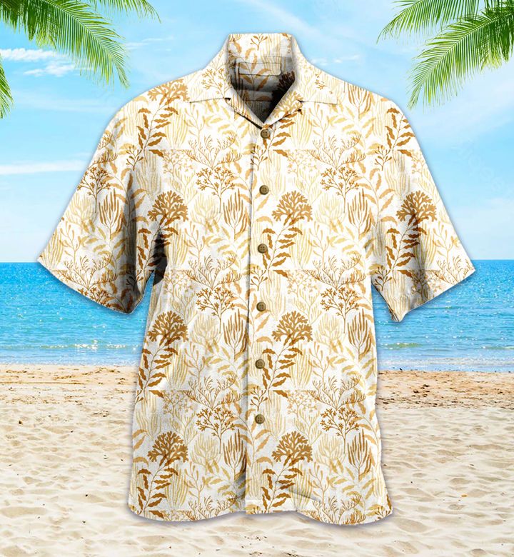 Coral Reef Yellow Hawaii Shirt Ha1736