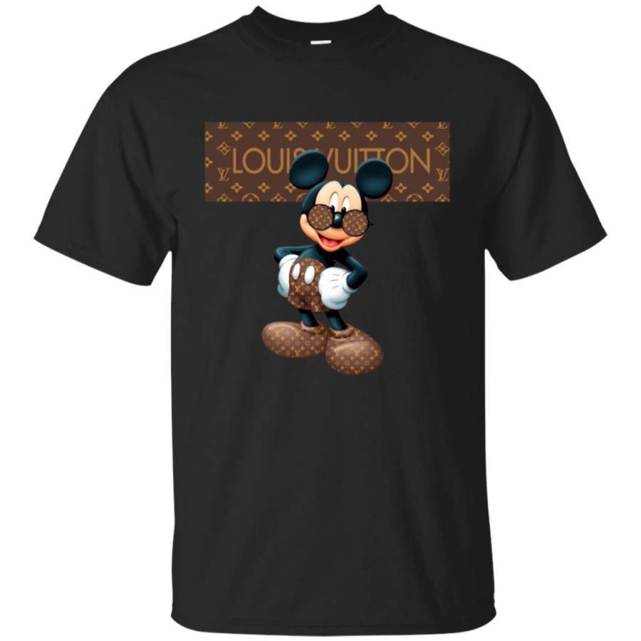 Best Louis Vuitton Mickey Mouse Shirt Men Cotton T-Shirt – VENTEES SHOP