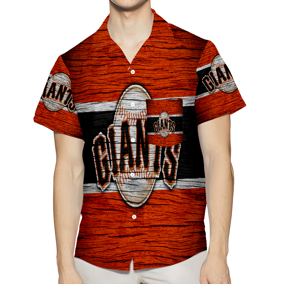 San Francisco Giants Art 24 3D All Over Print Summer Beach Hawaiian Shirt With Pocket