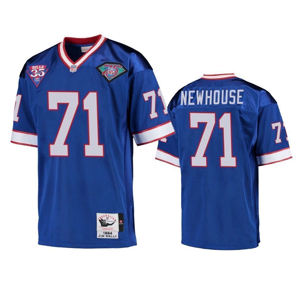 Buffalo Bills Marshall Newhouse Royal Vintage Replica Men 3D Jersey