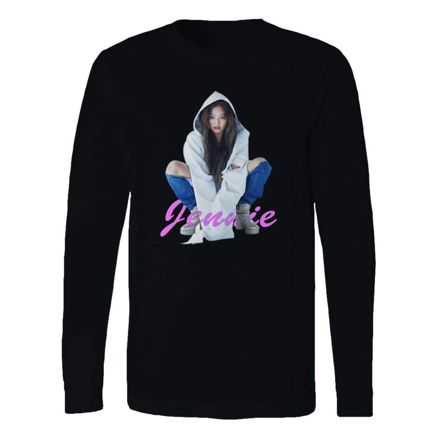 Jennie Black Pink Long Sleeve T-Shirt