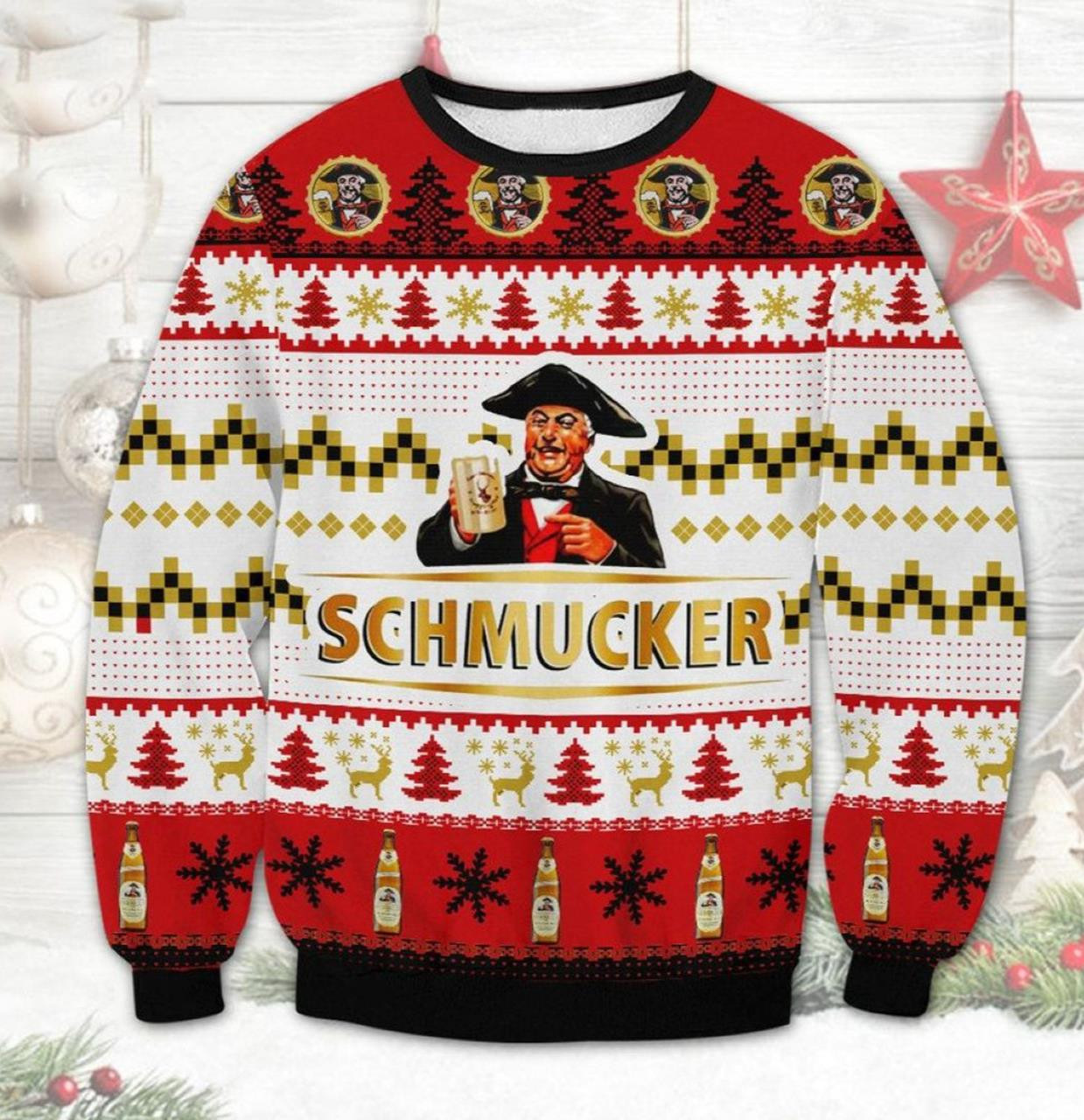 Schmucker Beer Ugly Christmas Sweater 2021 Shirt For Women Men Couple Family Funny Cute