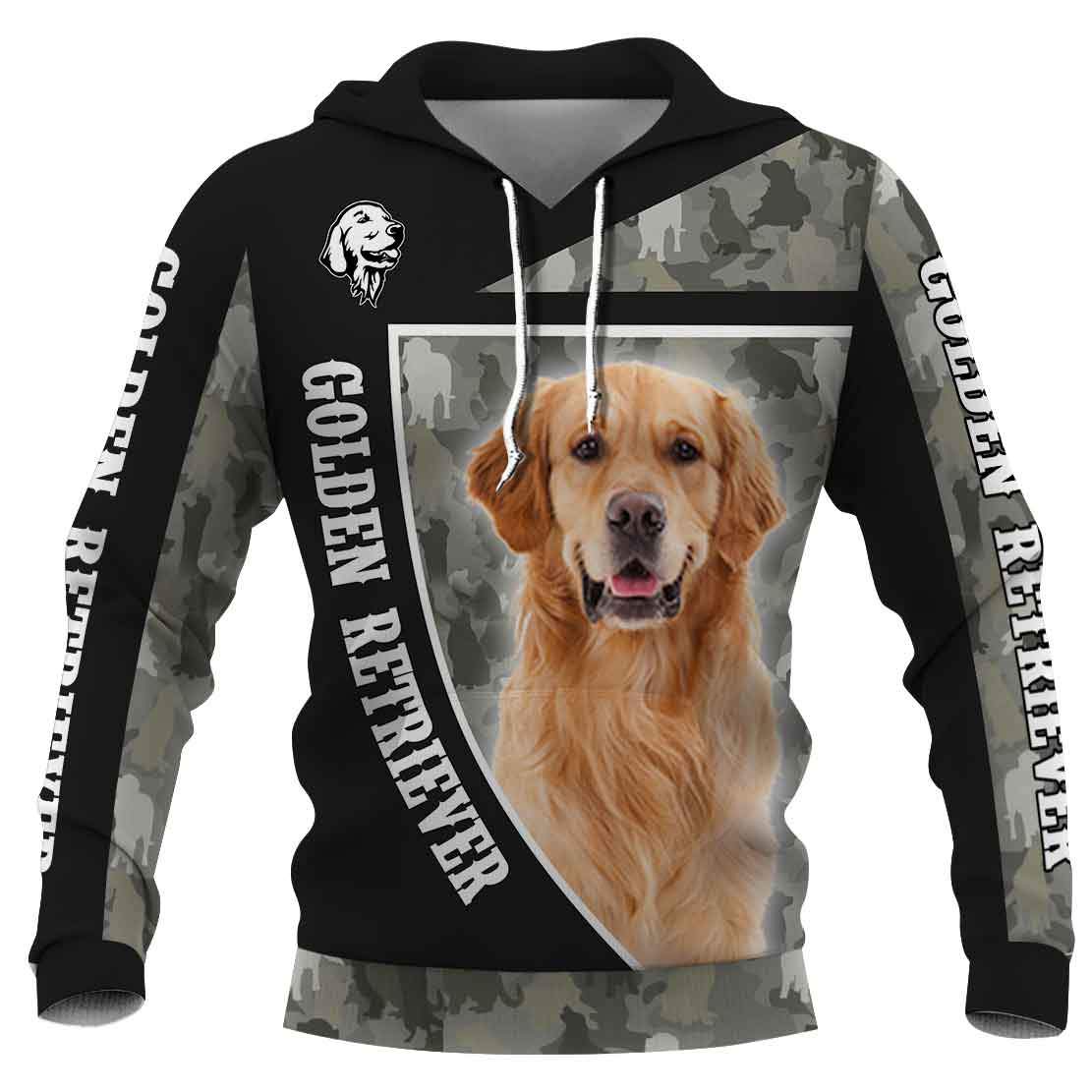 Golden Retriever Camo 3D Full Printing