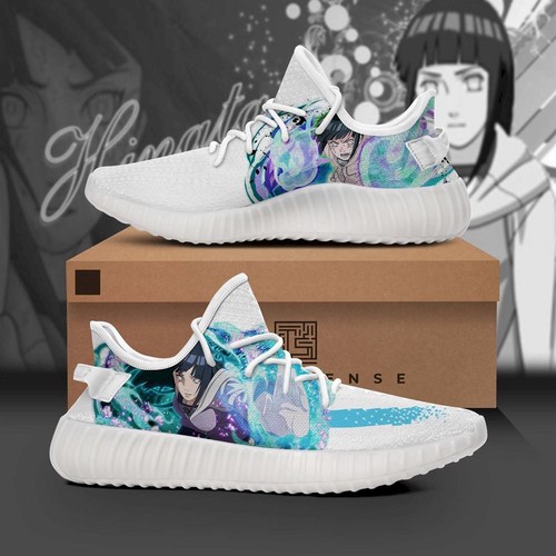 Best Hinata Hyuga Character Naruto Anime Yeezy Sneakers Shoes For Sale