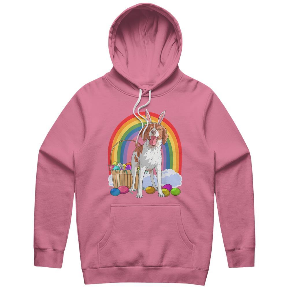 Brittany Spaniel Easter Eggs Bunny Dog Hoodie