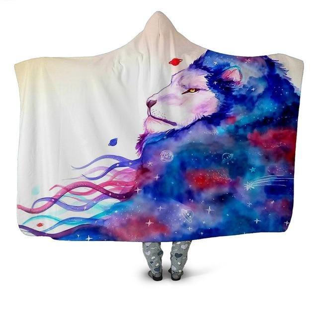 Galaxy Lion Mane Blanket Hoodie – Corethermax