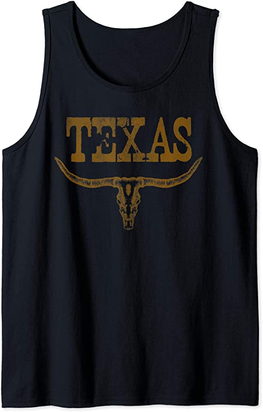 Vintage Texas Longhorn Lone Star State Don’t Mess With Shirt Tank Top