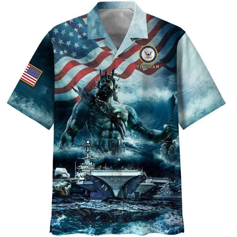 Amazing Navy Veteran Hawaiian Shirt