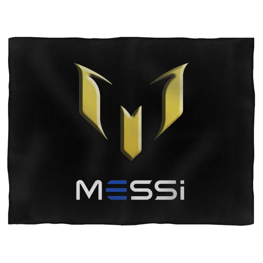 Lionel Messi Logo Gold Blanket