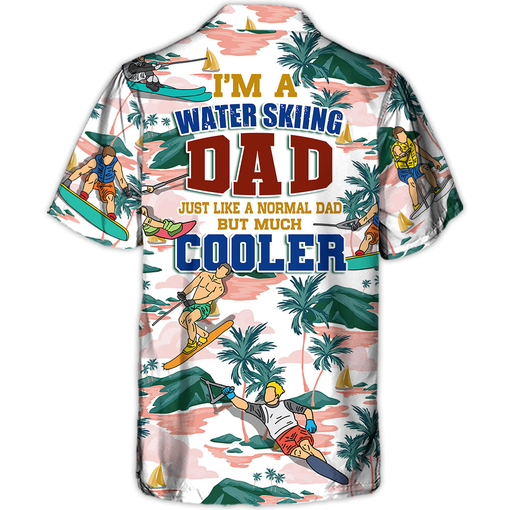 Waterskiing I’M A Water Skiing Dad Lover Beach – Hawaiian Shirt – Owl Ohh