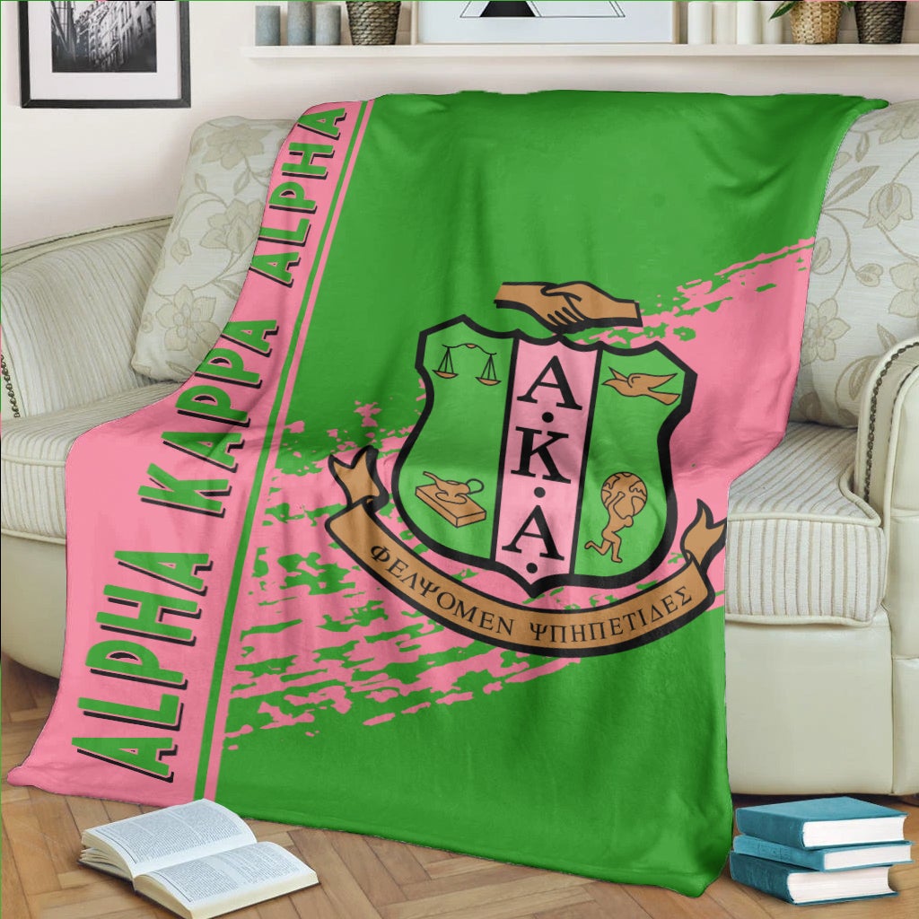 Wonderprint Premium Blanket Alpha Kappa Alpha Premium Blanket Quarter Style Lt10