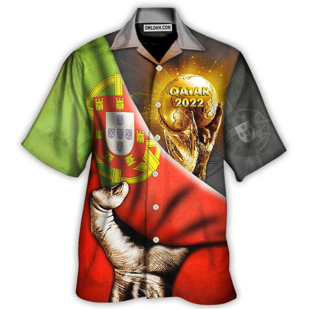 World Cup Qatar 2022 Portugal Will Be The Champion – Hawaiian Shirt  – Owl Ohh