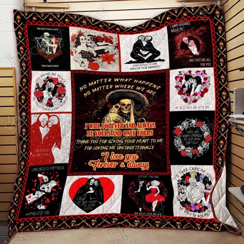 Gothic Couple – Skull Quilt Thl951