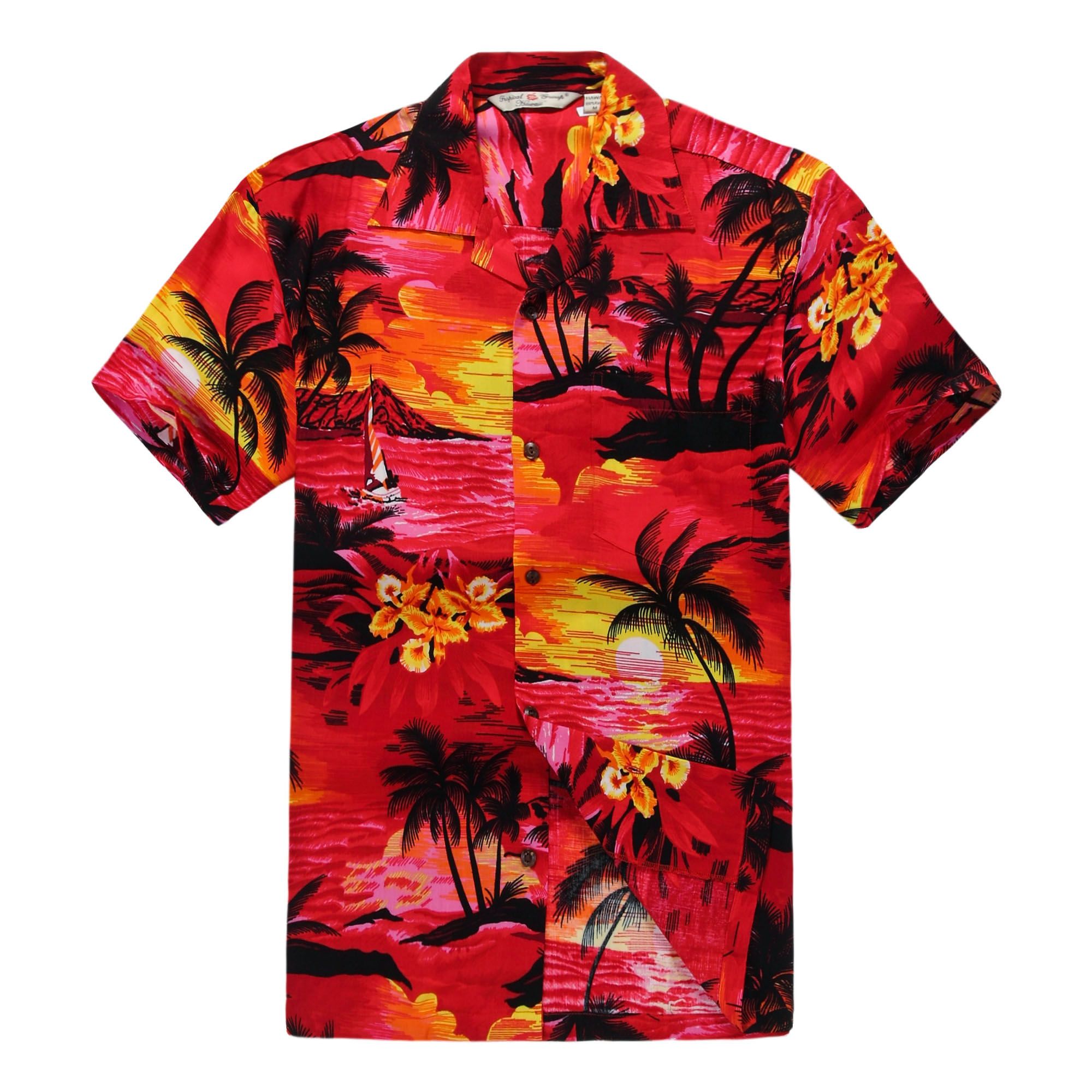 Sunset Red Amazing Design Hawaii Shirt Ha14128