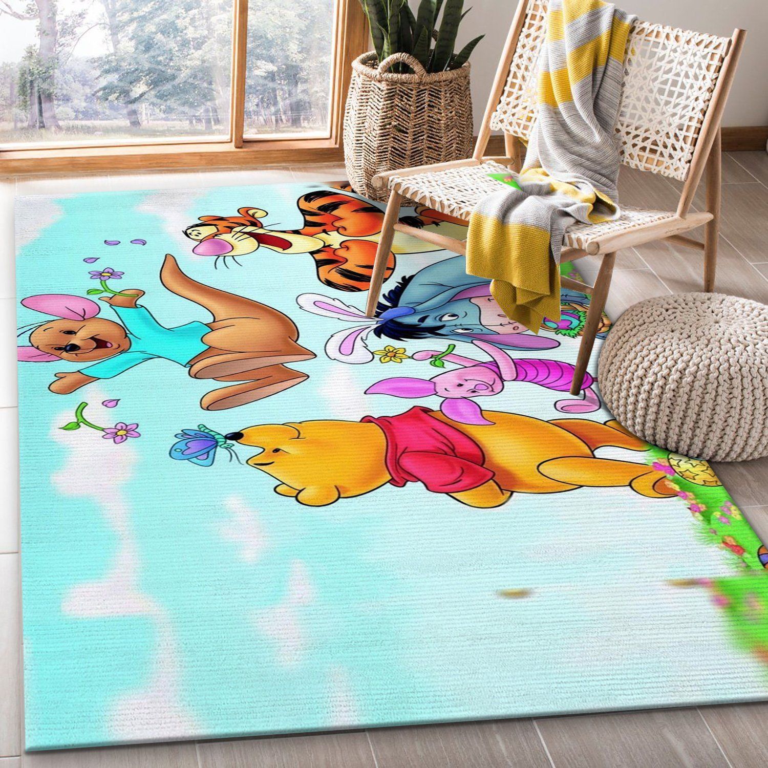 Winnie The Pooh Ver16 Disney Area Rug Bedroom Rug Home US Decor