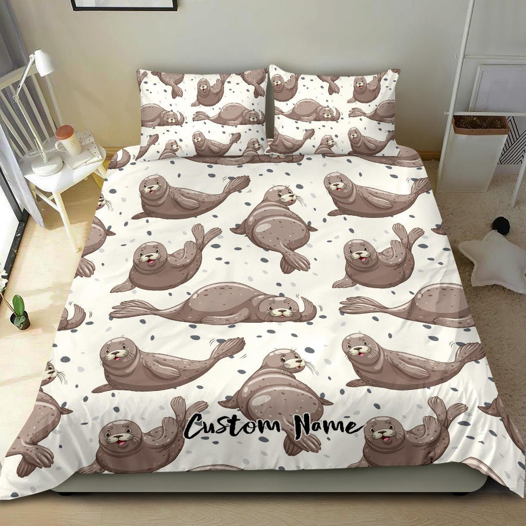 Sea Lion Seals Bedding Set – Bed Cover – Duvet Cover and pillow Covers