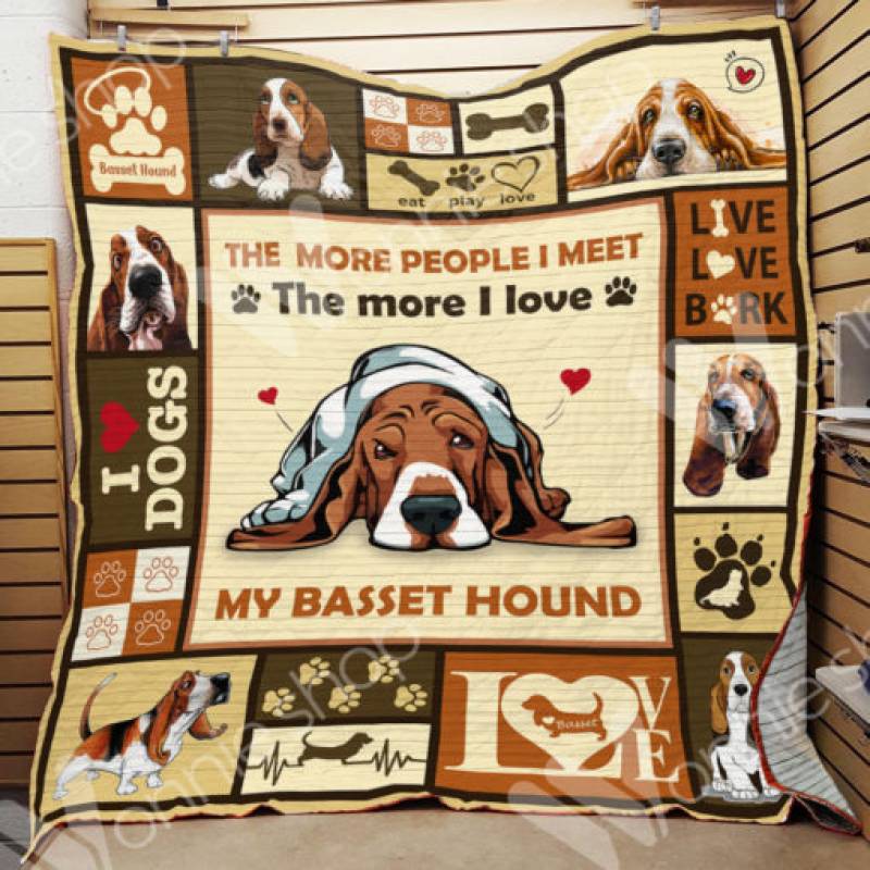 Basset Hound Dog Blanket DCB1301 95O47