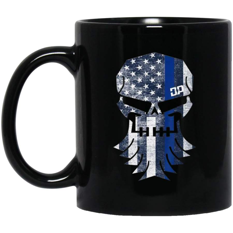Diesel Power Gear Skull Thin Blue Line Official Diesel Coffee Mug ...
