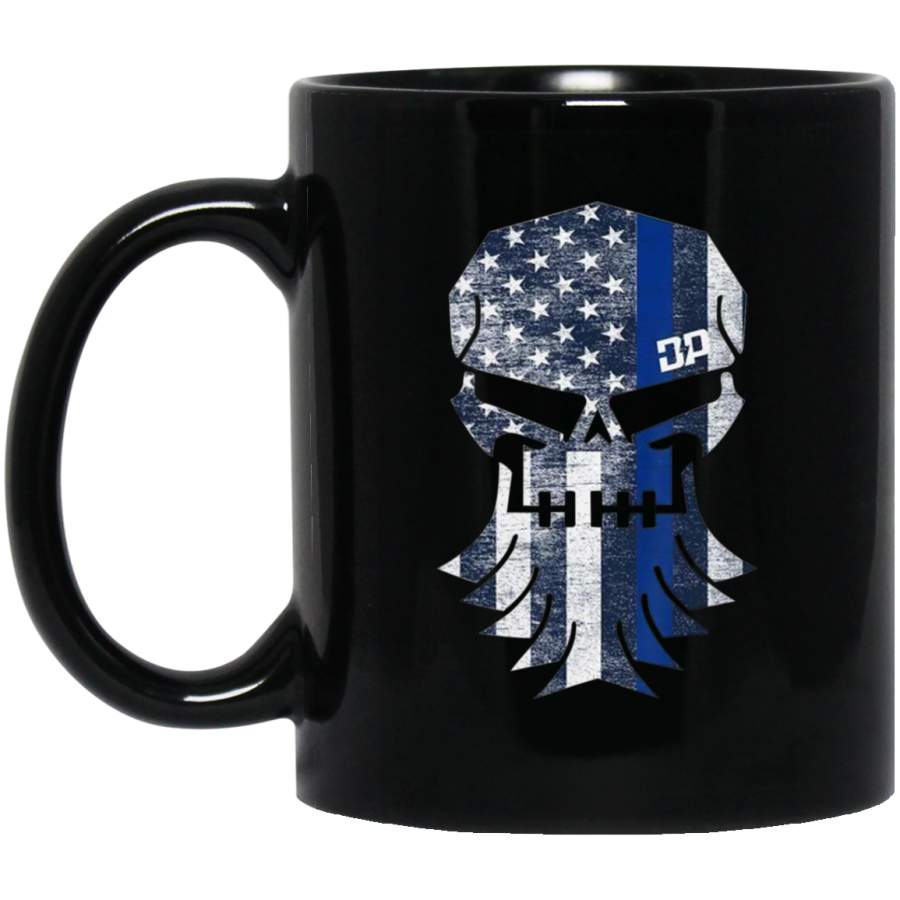 Diesel Power Gear Skull Thin Blue Line Official Diesel Coffee Mug