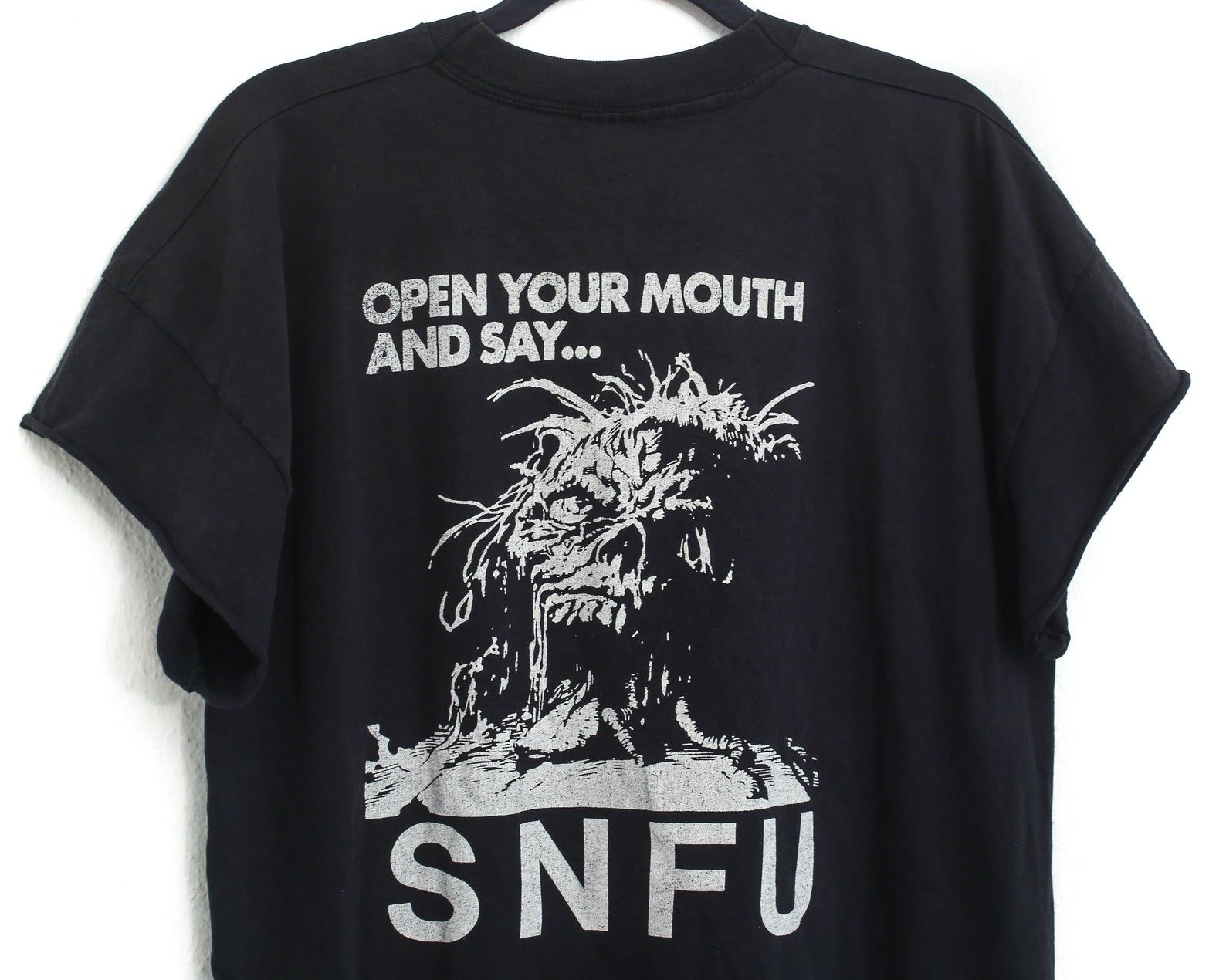 Rare Vtg 90S Snfu Open Your Mouth And Say Punk Rock T-Shirt