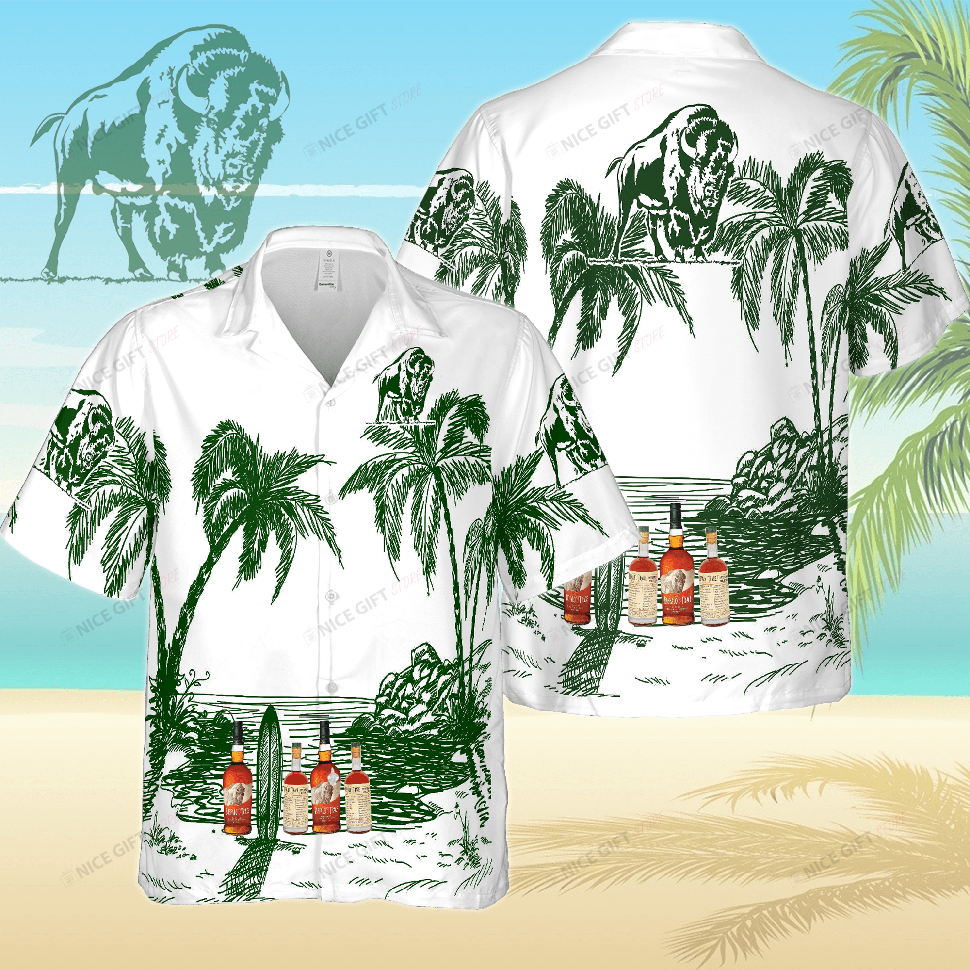 Buffalo Trace Hawaiian Shirt 3Hs-L4X4