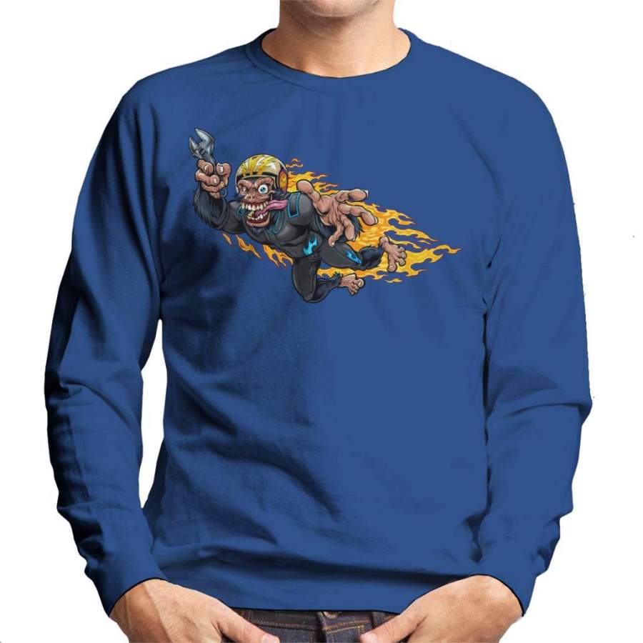 Stuntman Monkey Racer Men’s Sweatshirt