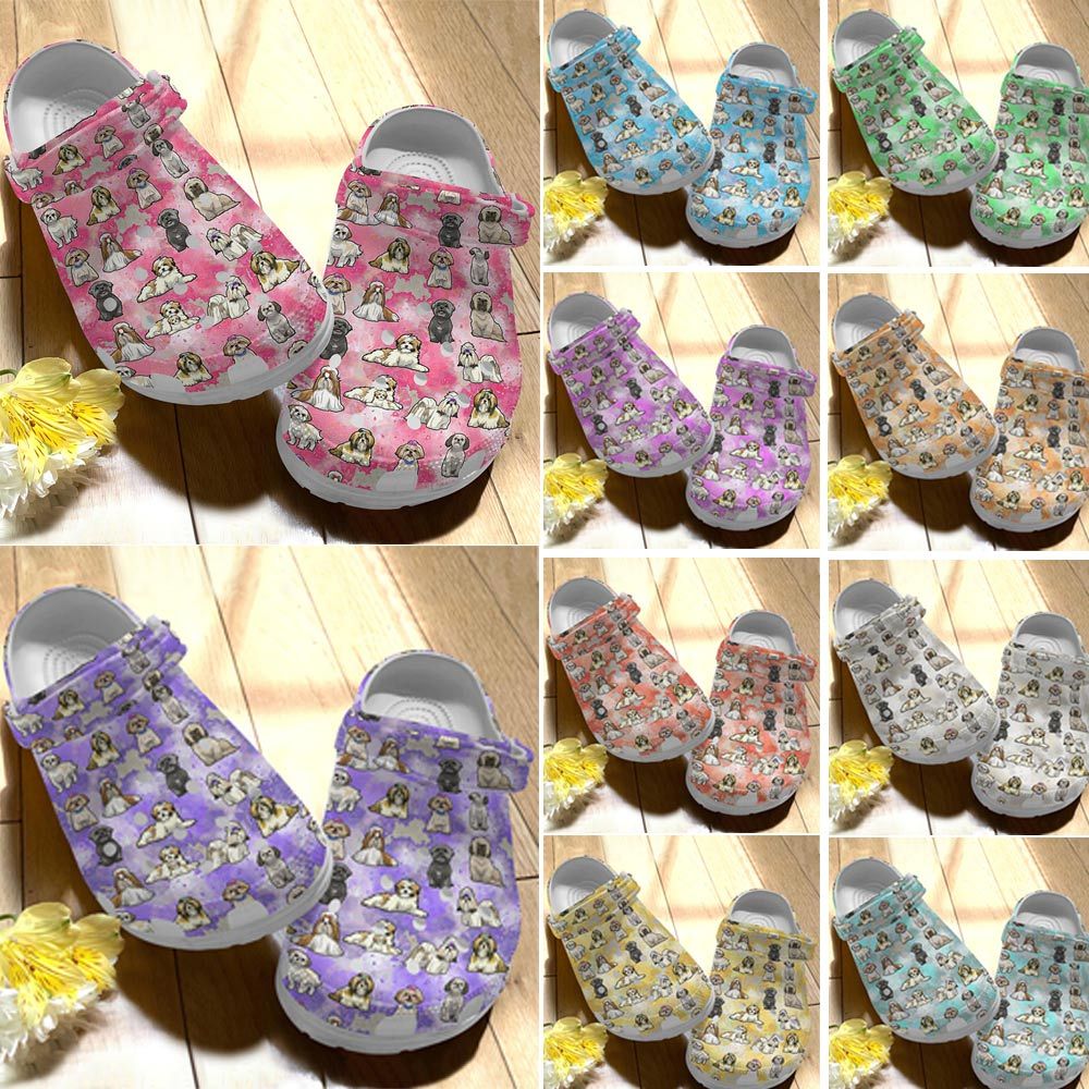 Shih Tzu Personalized Clog, Custom Name, Text Shih Tzu For Life