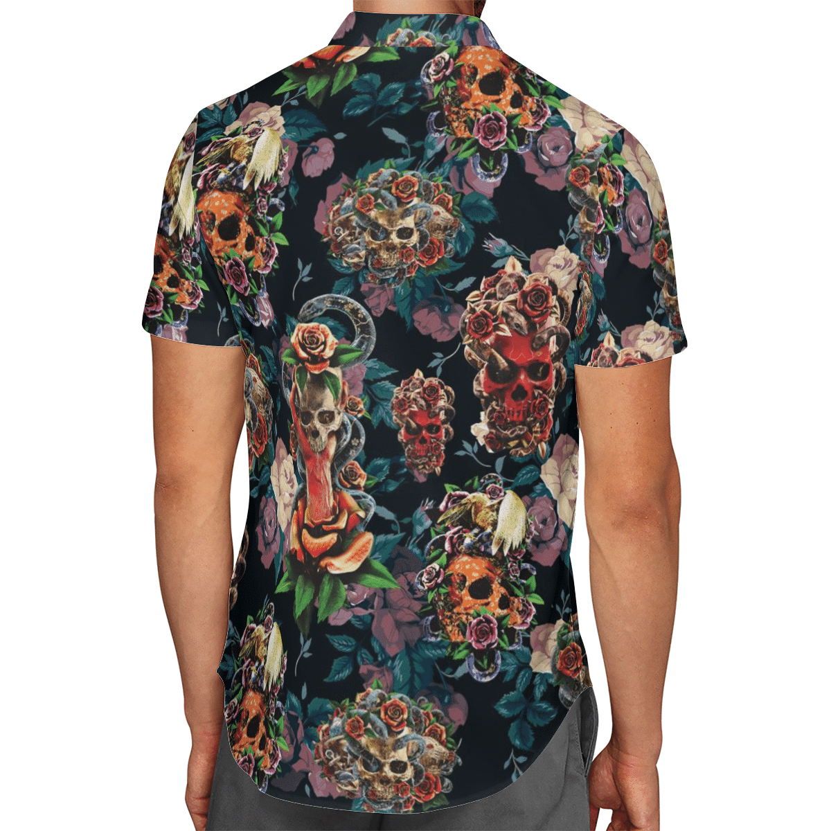 Skull Rose Hawaiian Shirt – Fashionspicex Shop