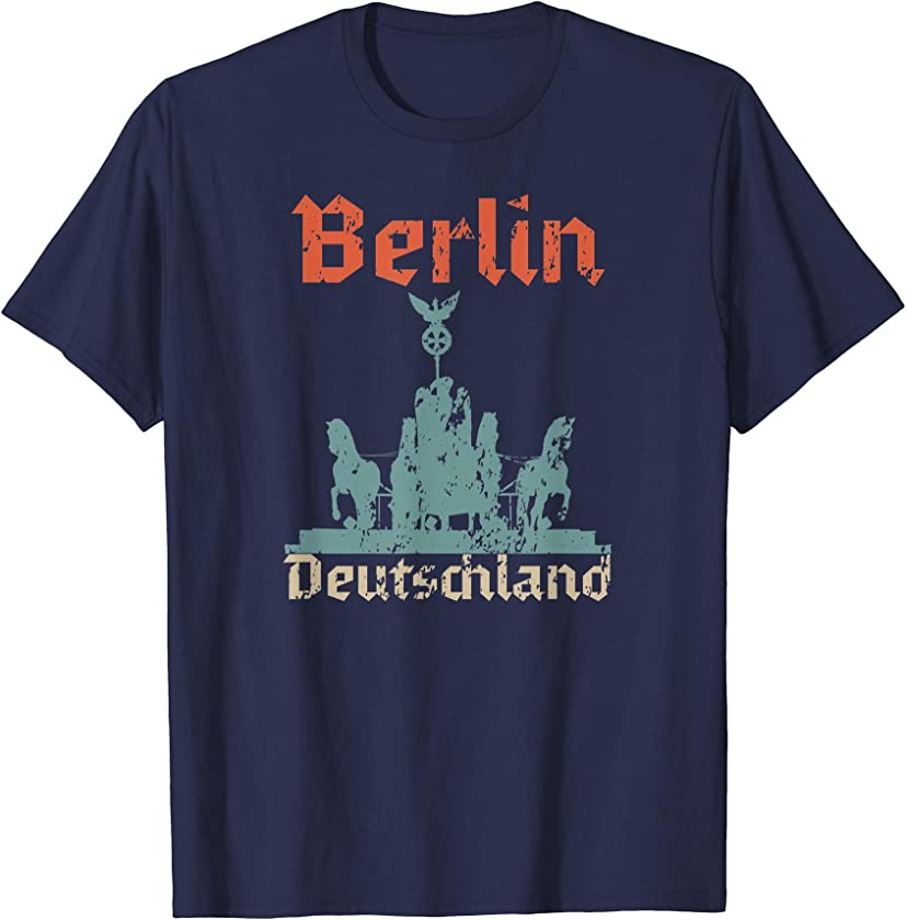 Berlin Deutschland Vintage Retro Distressed Germany T-Shirt