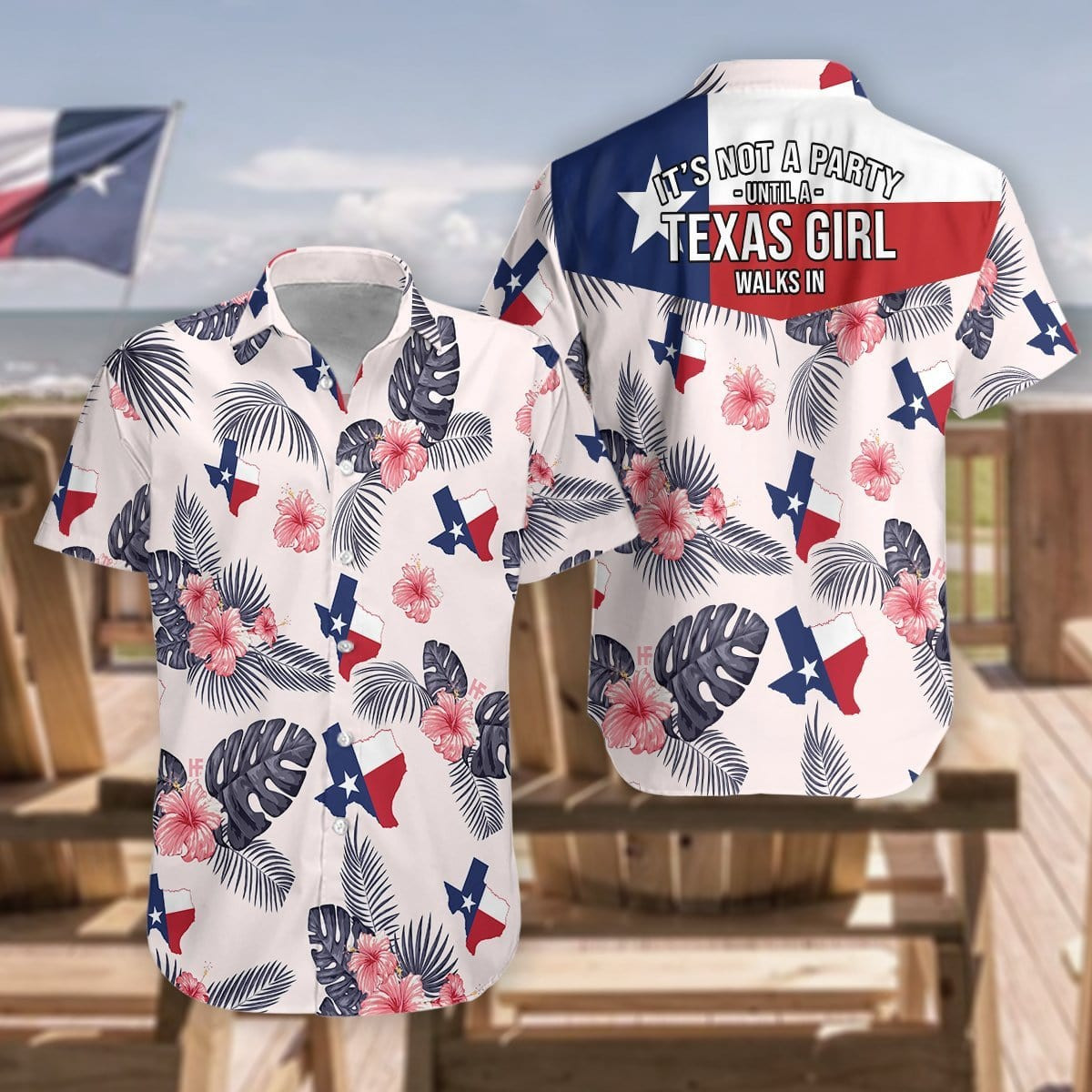 Hawaii Aloha Shirts Its Not A Party Until Texas Girl Walks In Ha69517