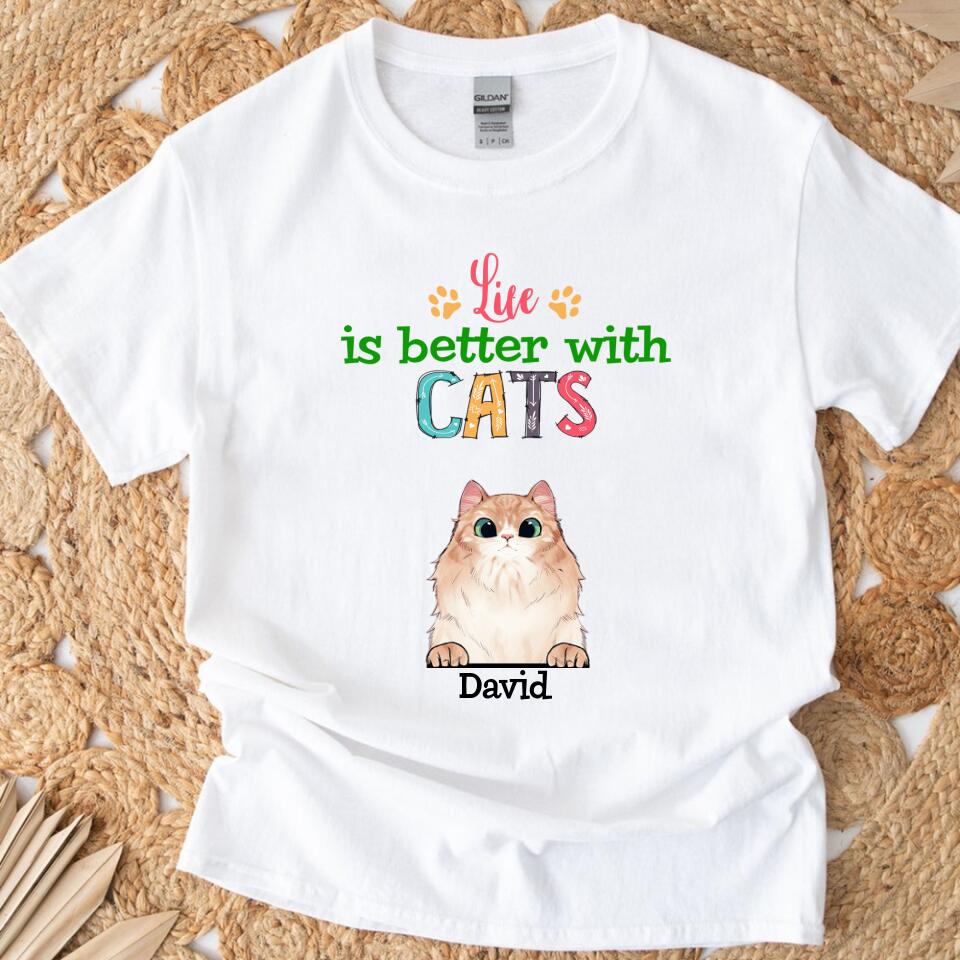 Life Better With Cat Custom Cat Breed T Shirts For Cat Owner – Trending Perrsonalized