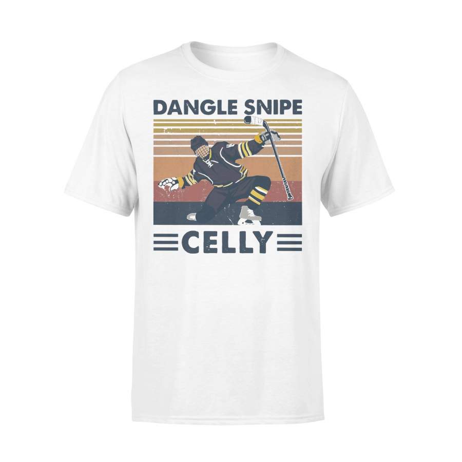 Hockey Dangle Snipe Celly Vintage Retro T-shirt