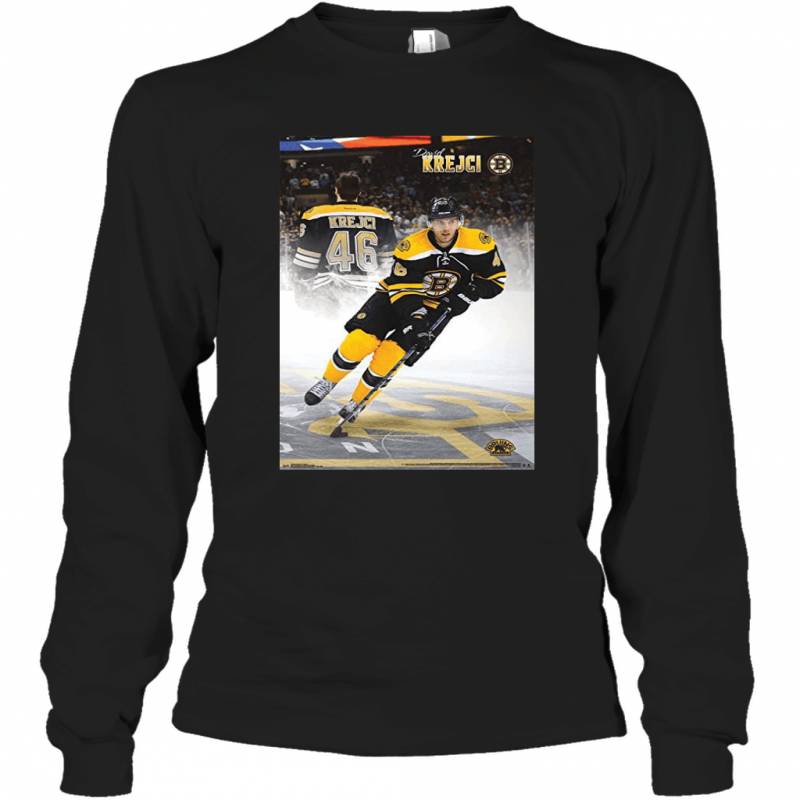 International Boston Bruins David Krejci Wall Long Sleeve T-Shirt