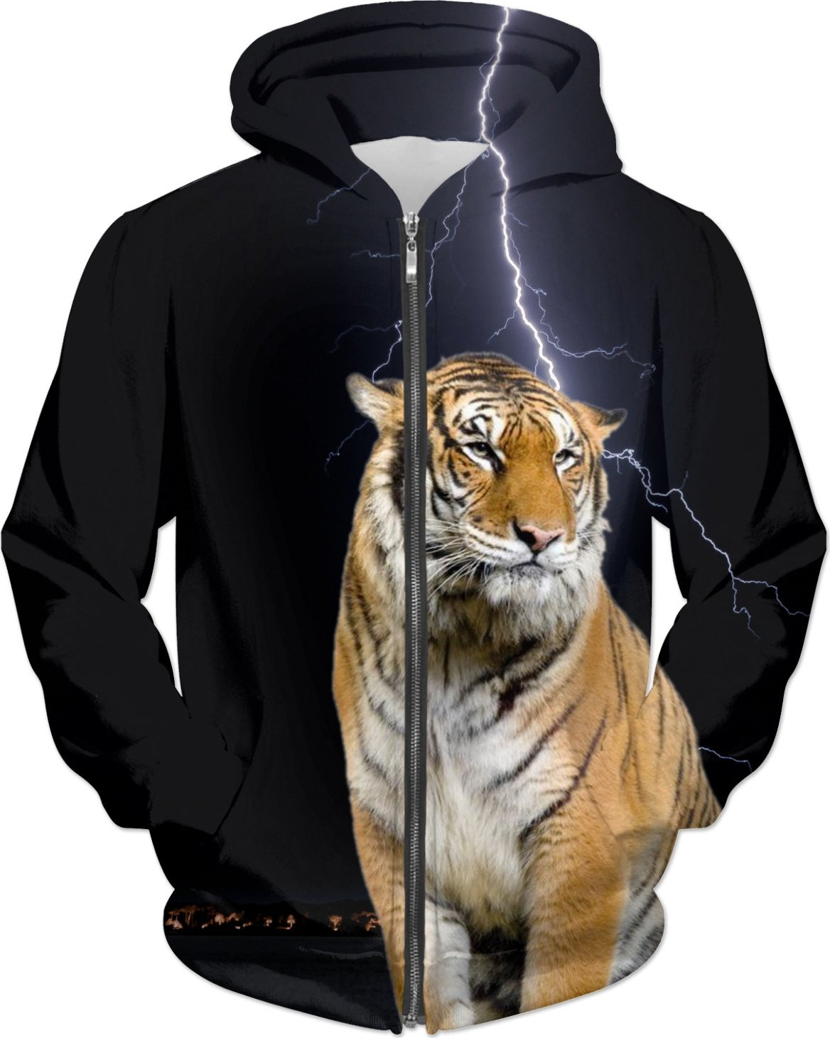 Tiger Lightning Hoodie