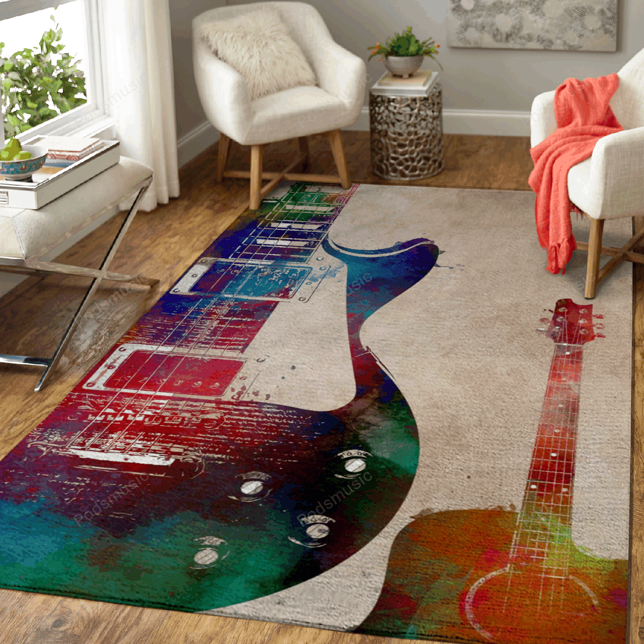 Guitar art 7 – Music Art For Fans Area Rug Carpet
