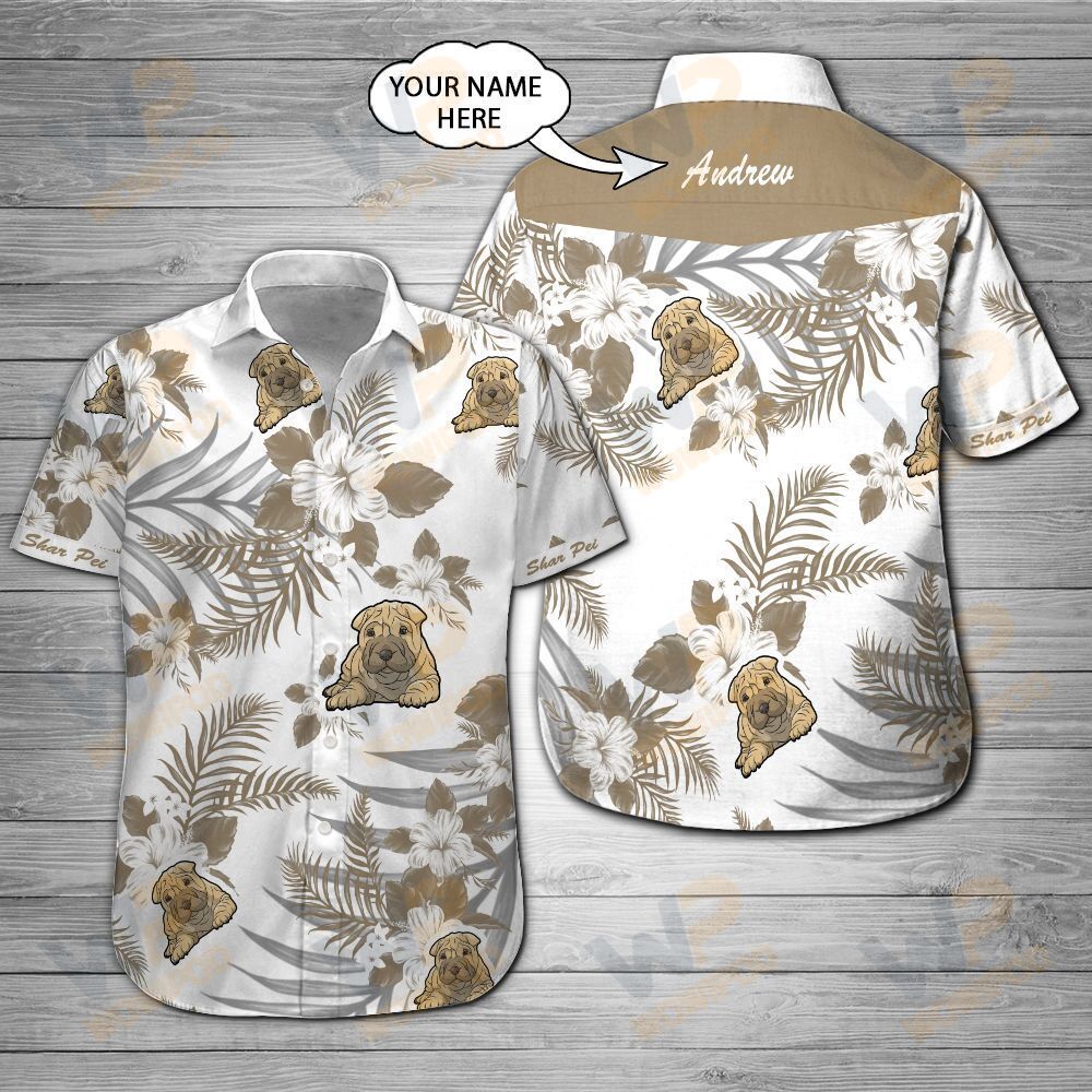 Shar Pei Custom Name Hawaii Shirt 201 Ha23208