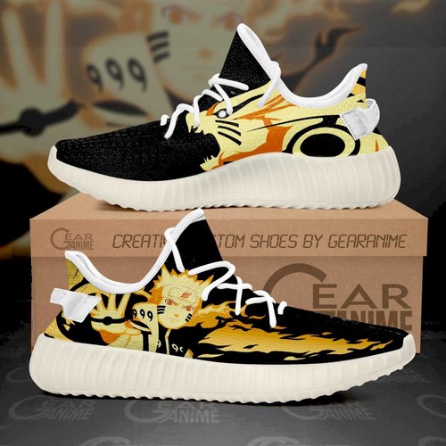 Best Naruto Kurama Yeezy Shoes Naruto Anime Custom Shoes For Sale