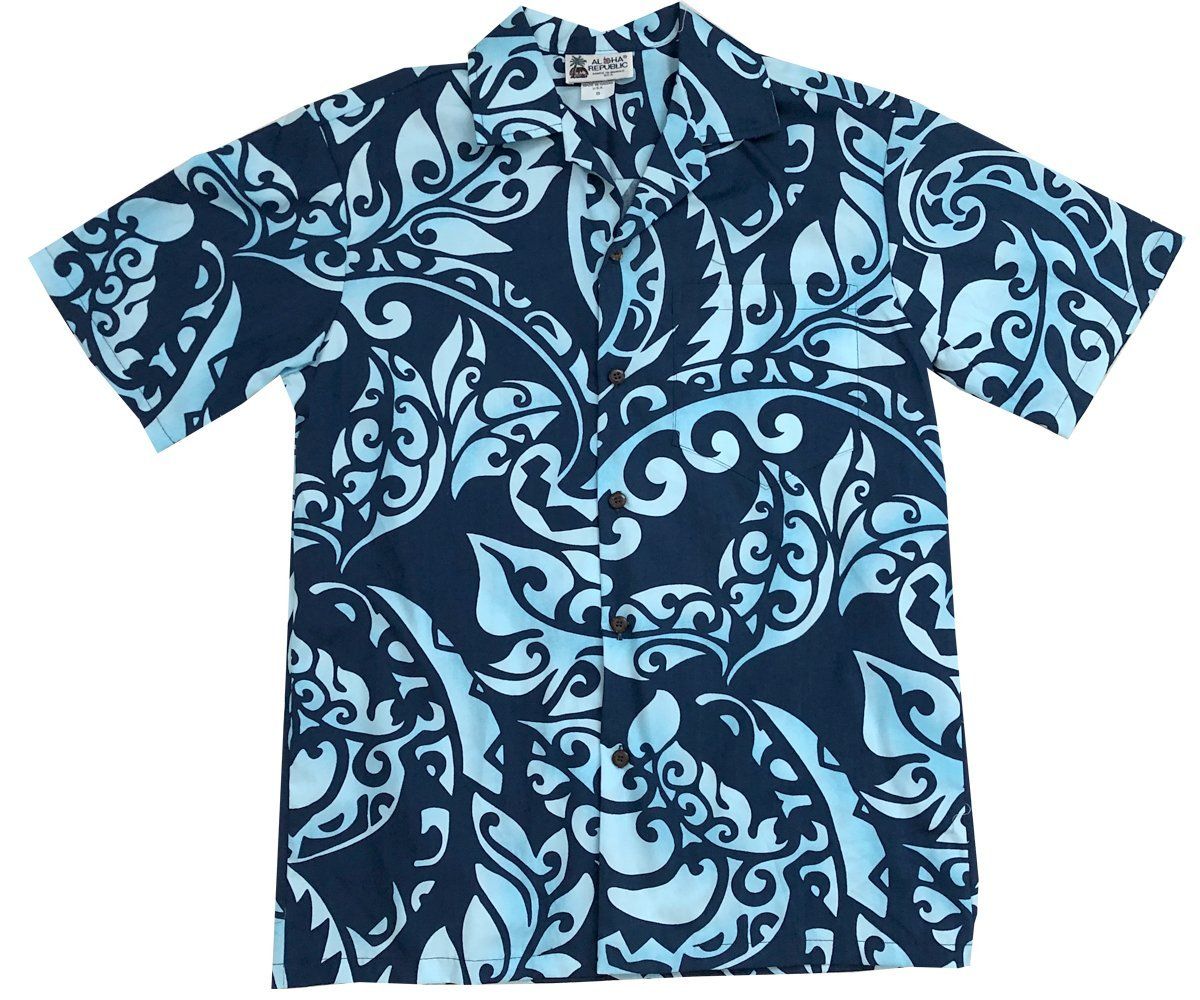 Pacific Defender Navy Hawaii Shirt Ha5803