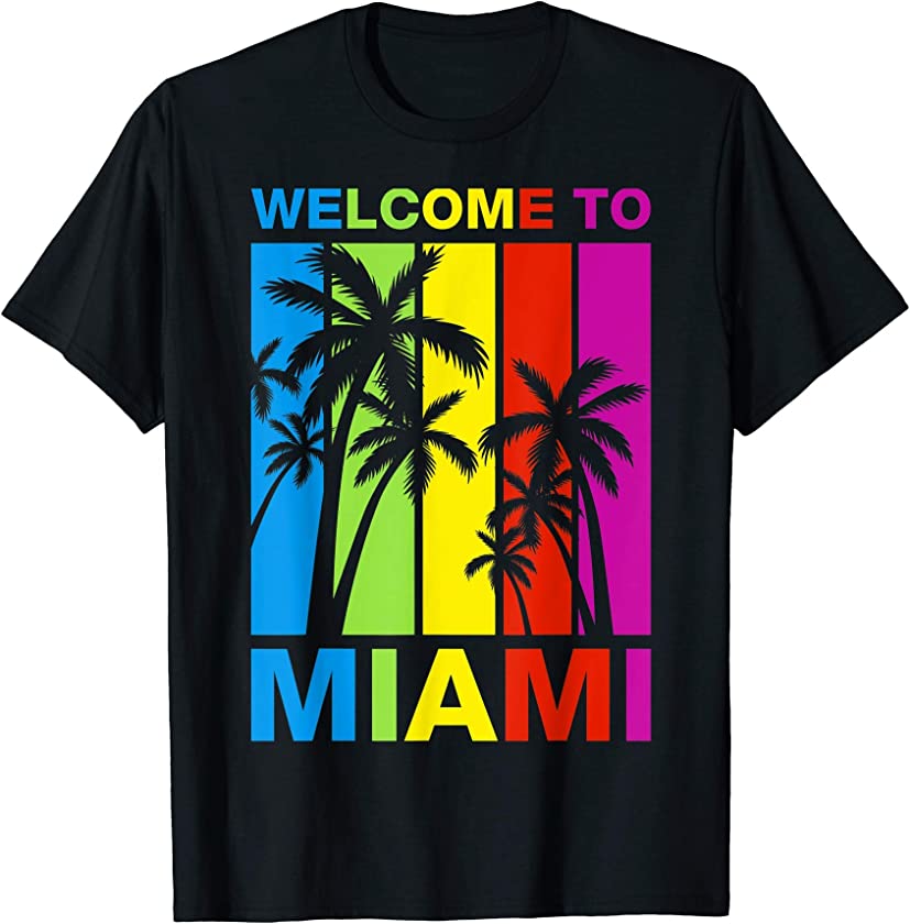 Vintage Welcome to Miami T-Shirt for Kids Men and Women T-Shirt