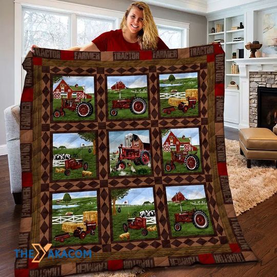 Amazing Red Tractors Be A Friend With Farming Animal Everywhere Every Farm Has To Have Quilts Comforters