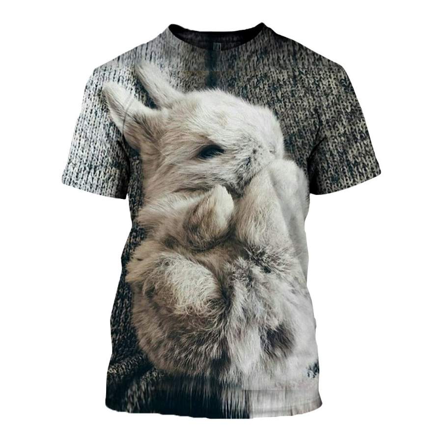 3D All Over Printed Rabbit T Shirt Hoodie 1312013