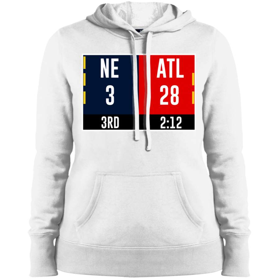 AGR NE 3 ATL 28 Final 2 Sides 1 Game Ladies’ Pullover Hooded Sweatshirt