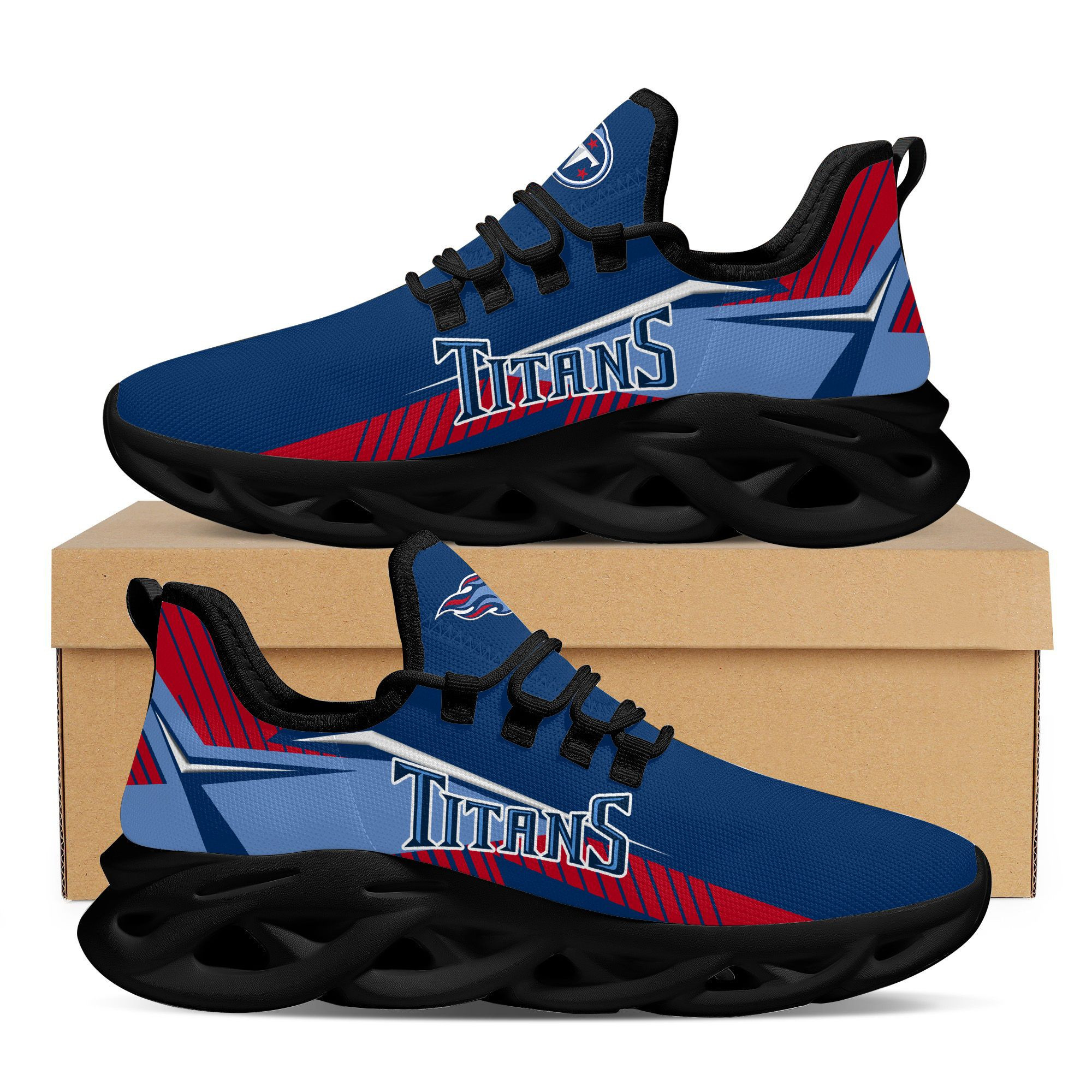 Tennessee Titans Max Soul Shoes American Football Running Sports Sneakers Shoes For Men Women Full Size