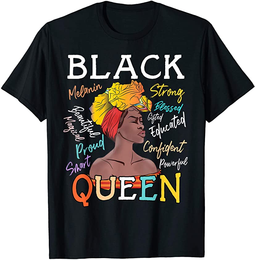 African American Educated Strong Black Queen History Month T-Shirt