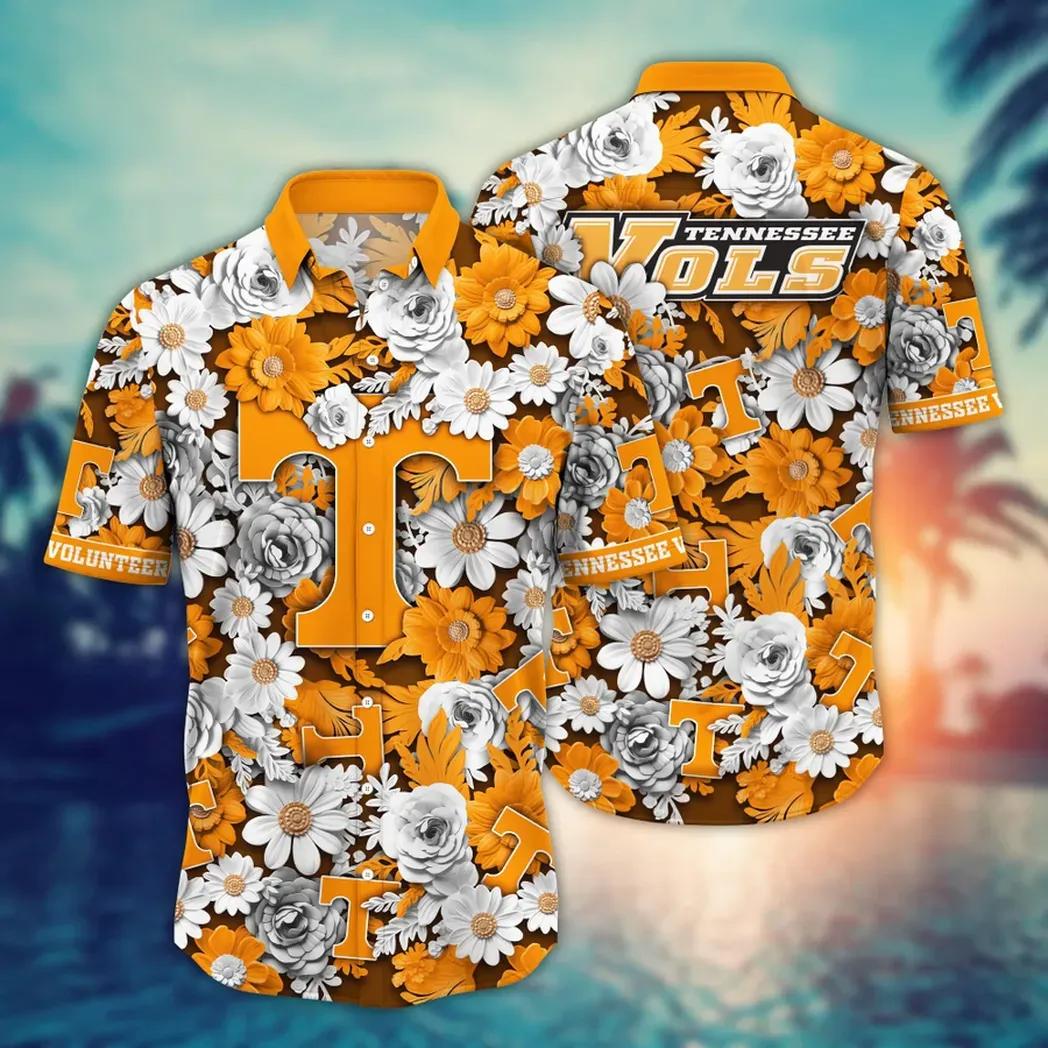Tennessee Volunteers Ncaa Flower Aloha Hawaiian Shirt 9, Ncaa Hawaiian Shirt